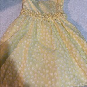 Sara Michelle Sunny Yellow Polka Dot Dress